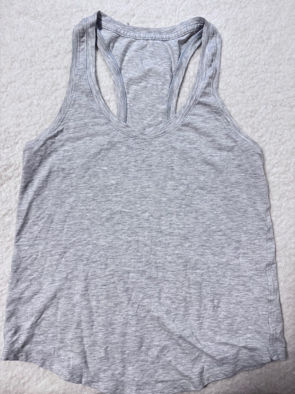 lululemon athletica Heather Gray Racerback Tank